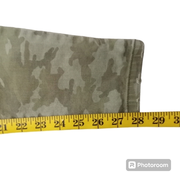 Zara Basic Denim Dept. Distressed Camo Skinny Jeans Size 8 - Picture 9 of 13